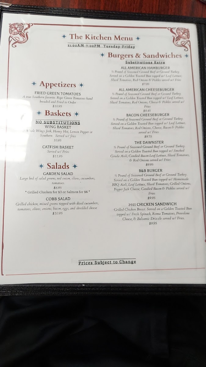 Menu The Kitchen By B&b Catering-9