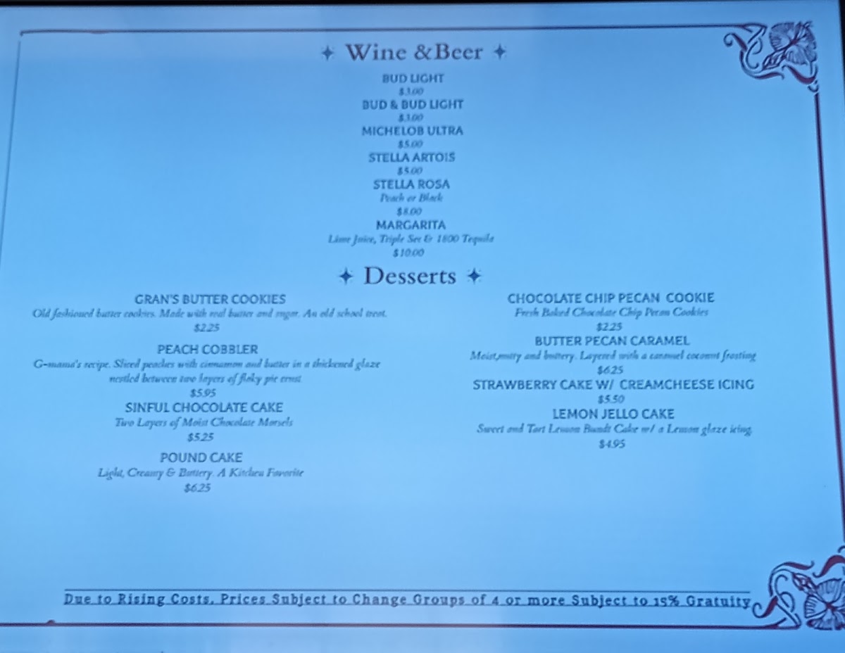 Menu The Kitchen By B&b Catering-2