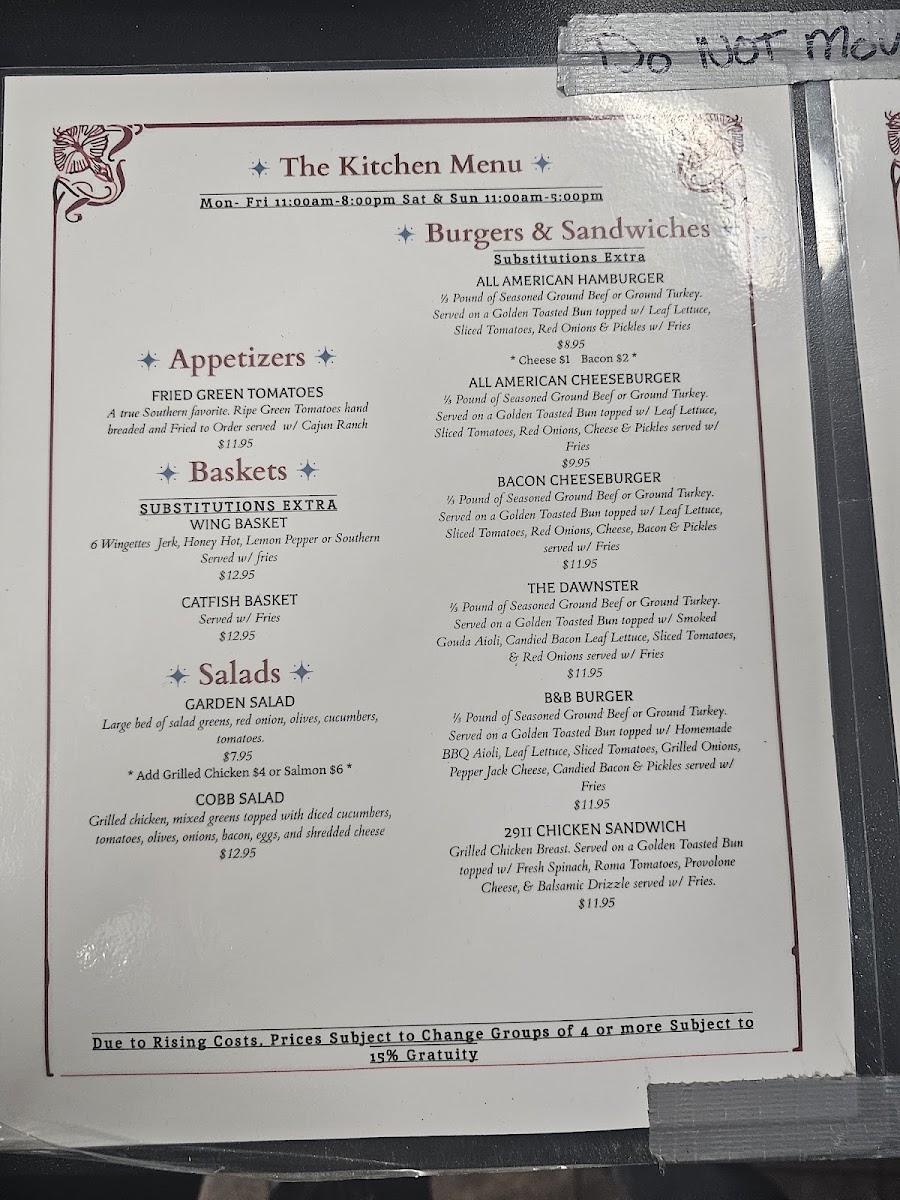 Menu The Kitchen By B&b Catering-8